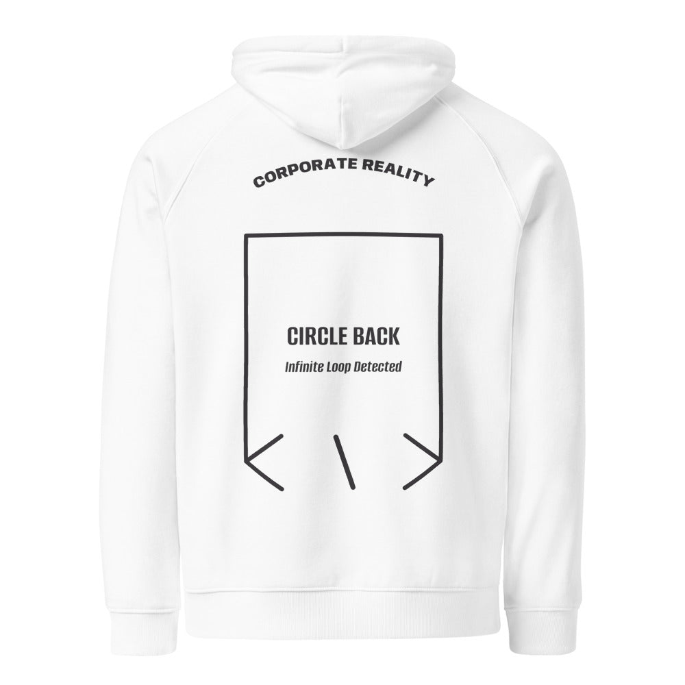 Circle Back — White Charcoal Melange back mockup