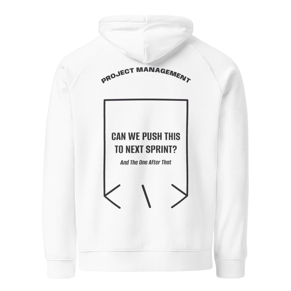 Can We Push This To Next Sprint? — White Charcoal Melange back mockup