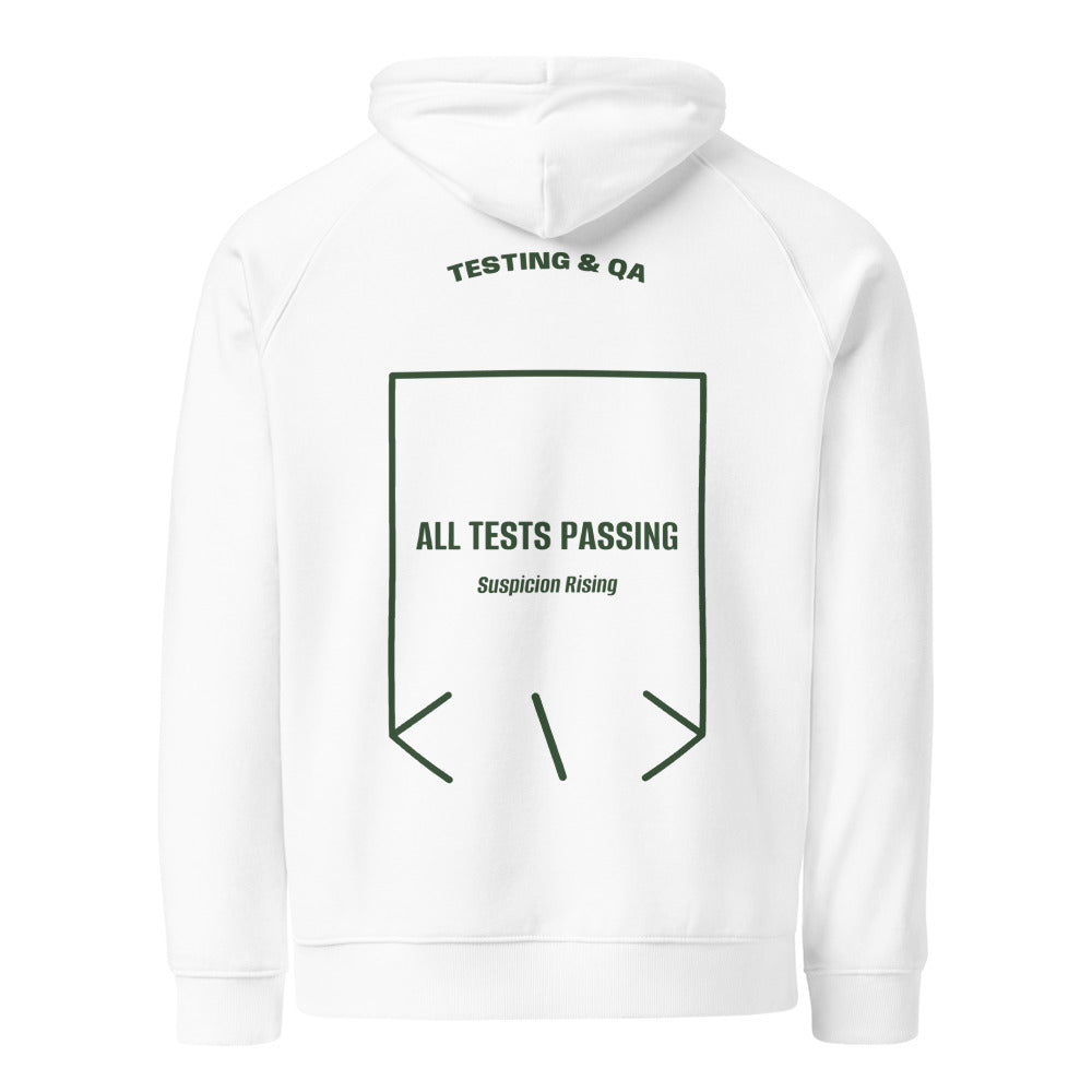 All Tests Passing — White Bottle green back mockup