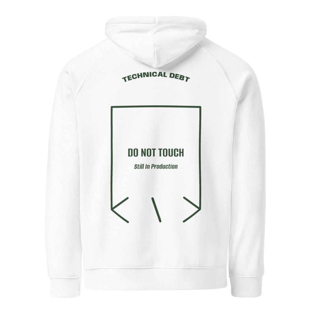Do Not Touch — White Bottle green back mockup