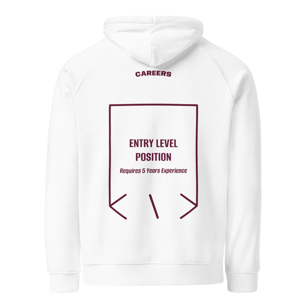 Entry Level Position — White Burgundy back mockup