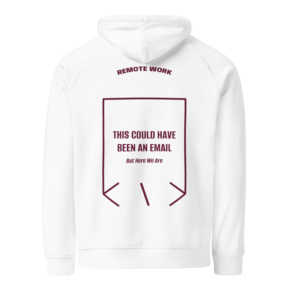 This Could Have Been An Email — White Burgundy back mockup