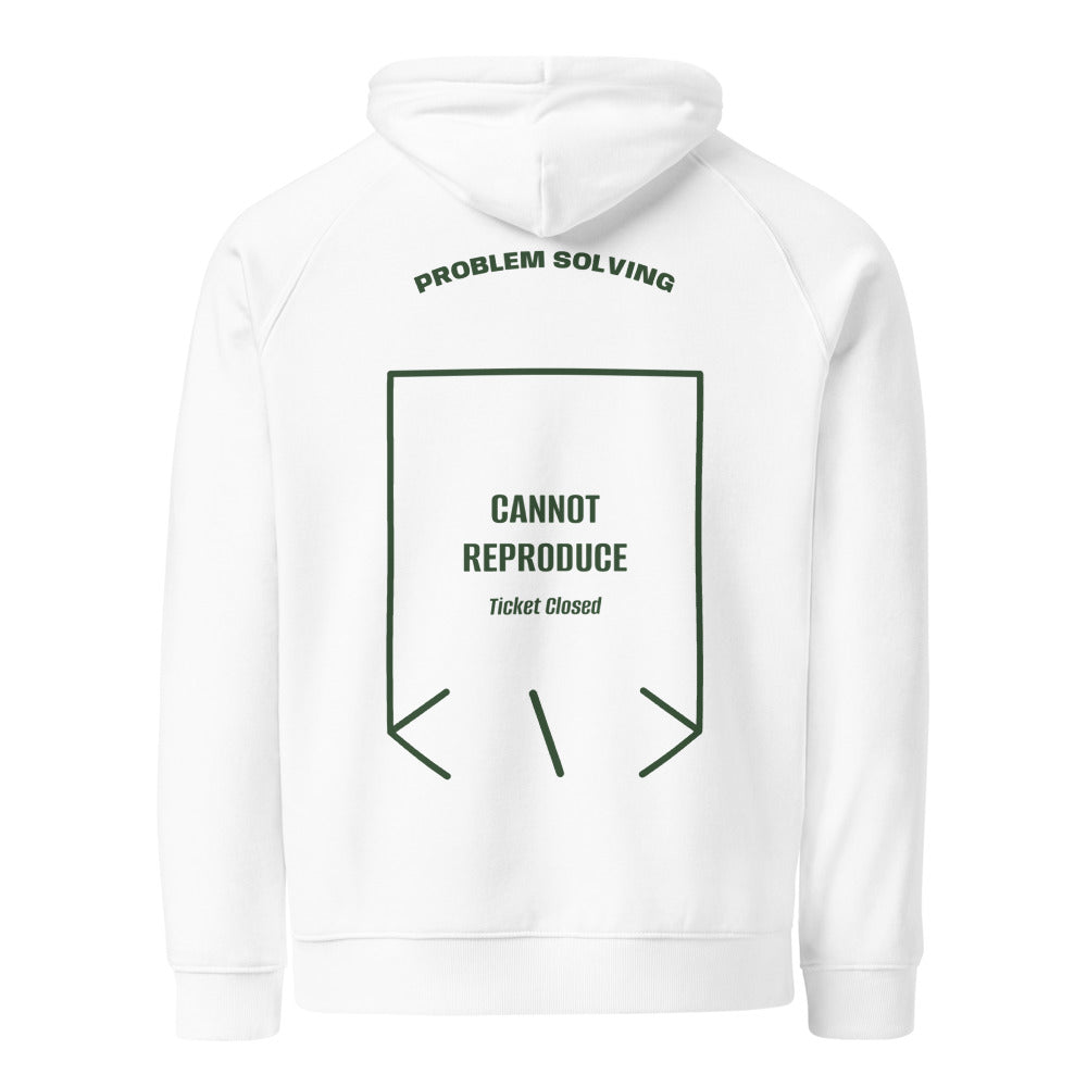 Cannot Reproduce — White Bottle green back mockup