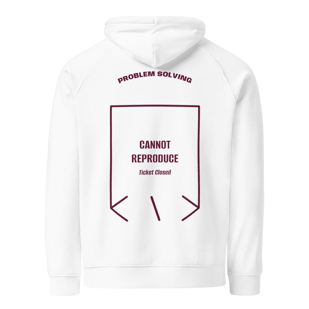 Cannot Reproduce — White Burgundy back mockup