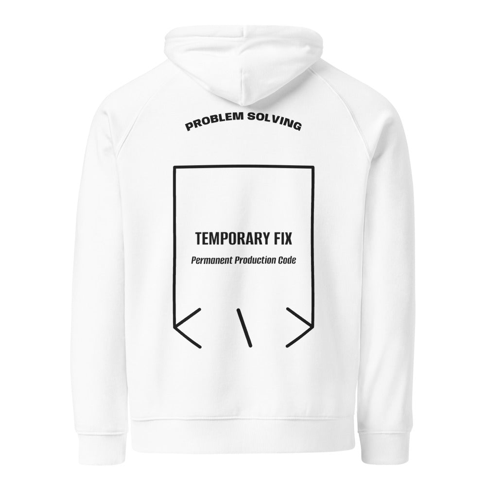 Temporary Fix — White Black back mockup