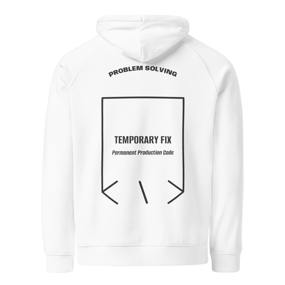 Temporary Fix — White Charcoal Melange back mockup