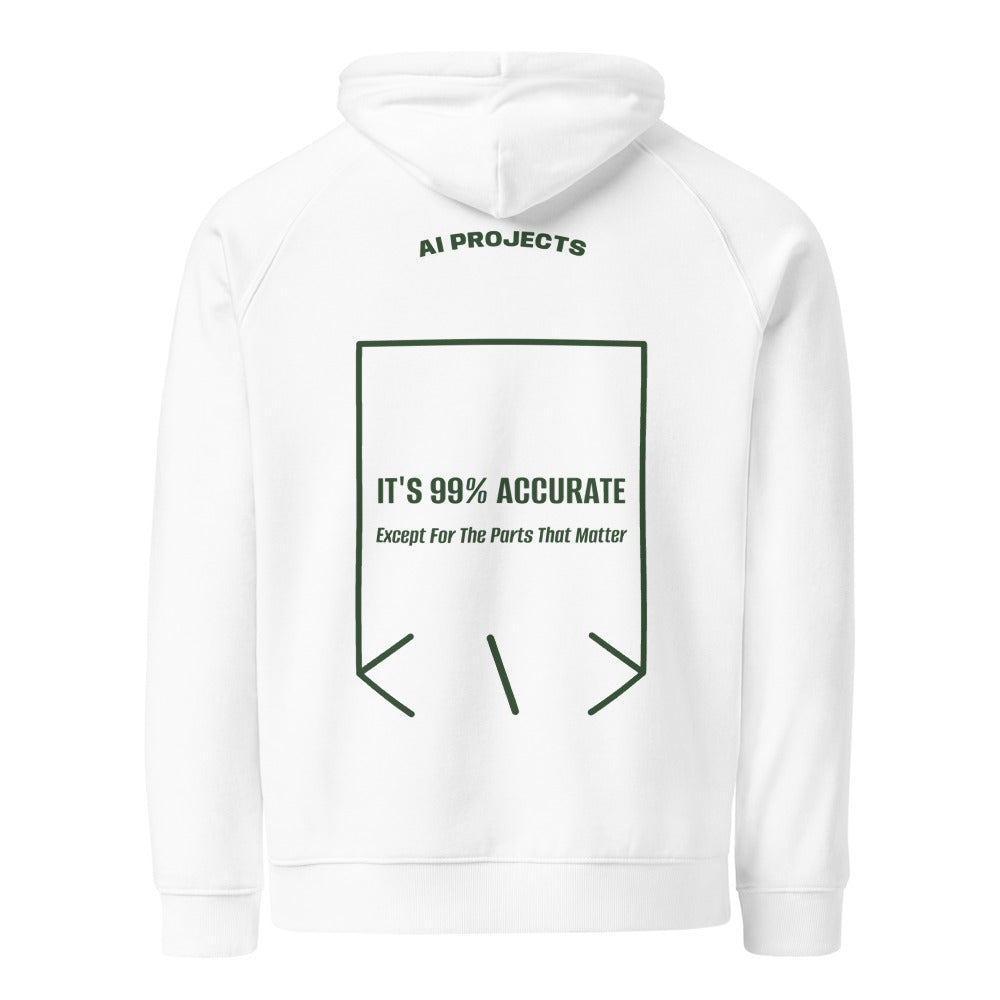 It's 99% Accurate — White Bottle green back mockup