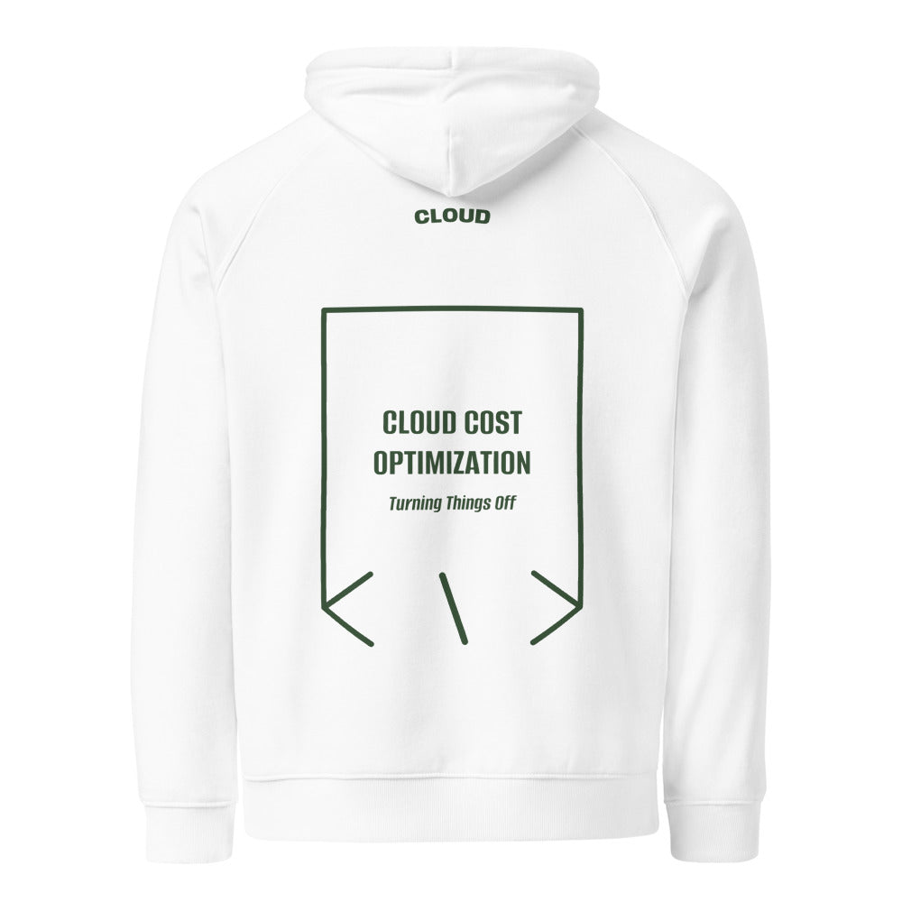 Cloud Cost Optimization — White Bottle green back mockup