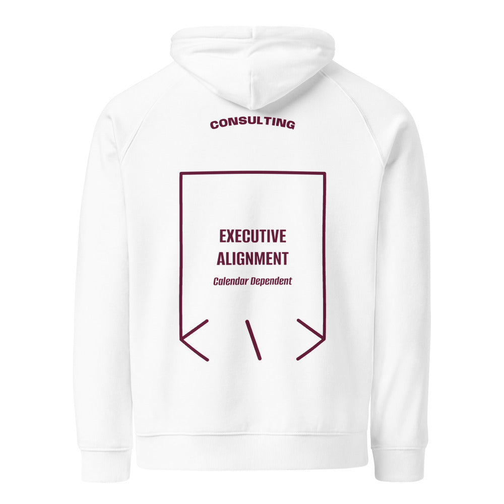Executive Alignment — White Burgundy back mockup