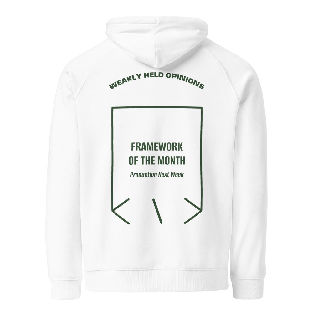 Framework Of The Month — White Bottle green back mockup