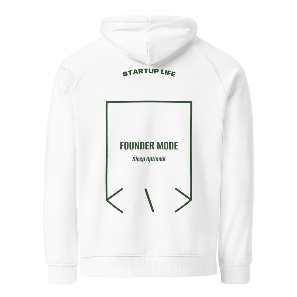Founder Mode — White Bottle green back mockup