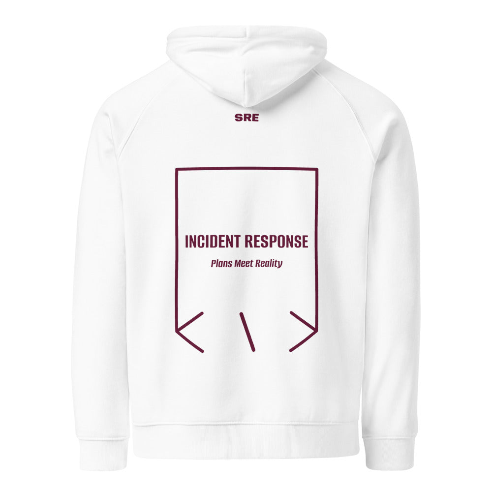 Incident Response — White Burgundy back mockup