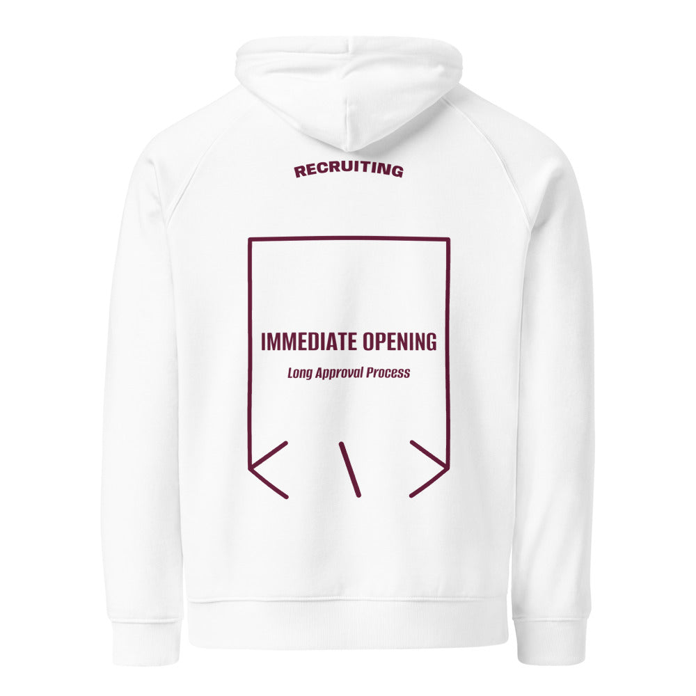 Immediate Opening — White Burgundy back mockup