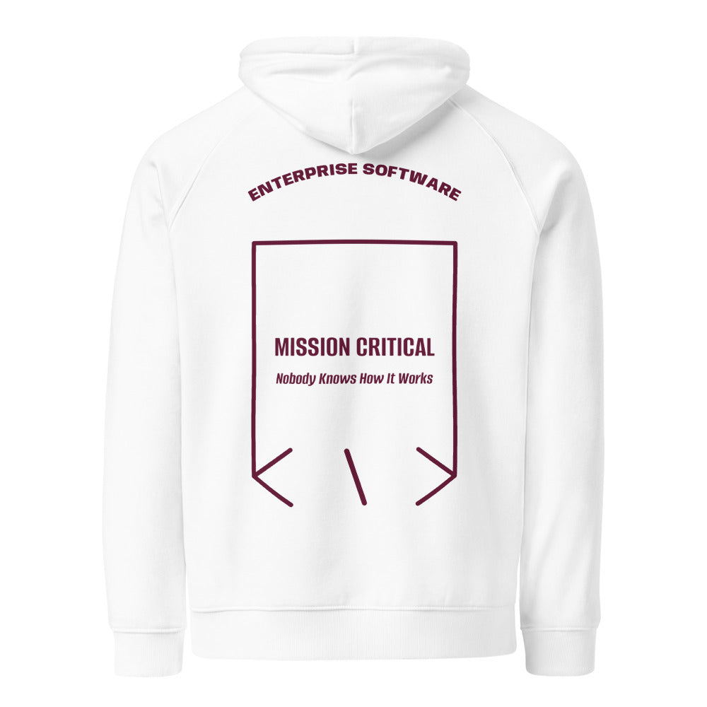 Mission Critical — White Burgundy back mockup