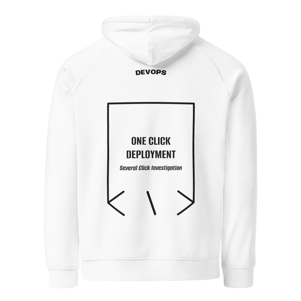 One Click Deployment — White Black back mockup