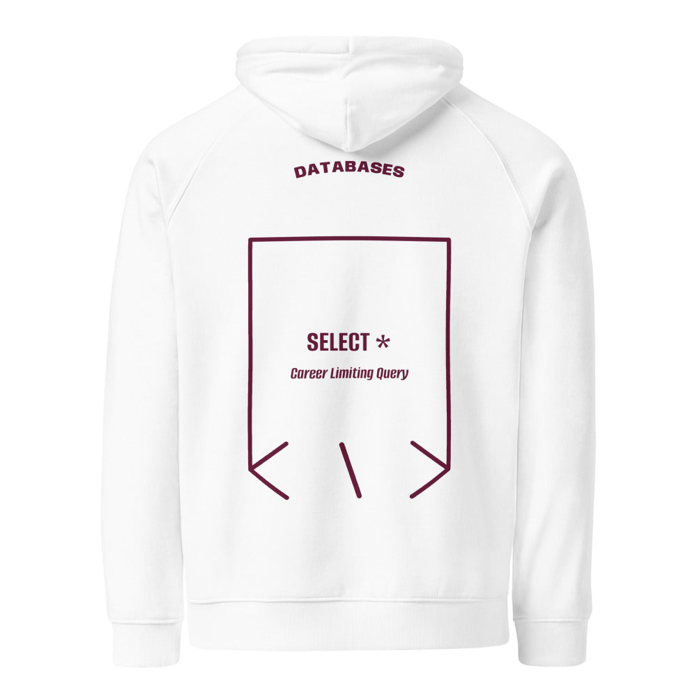 SELECT * — White Burgundy back mockup