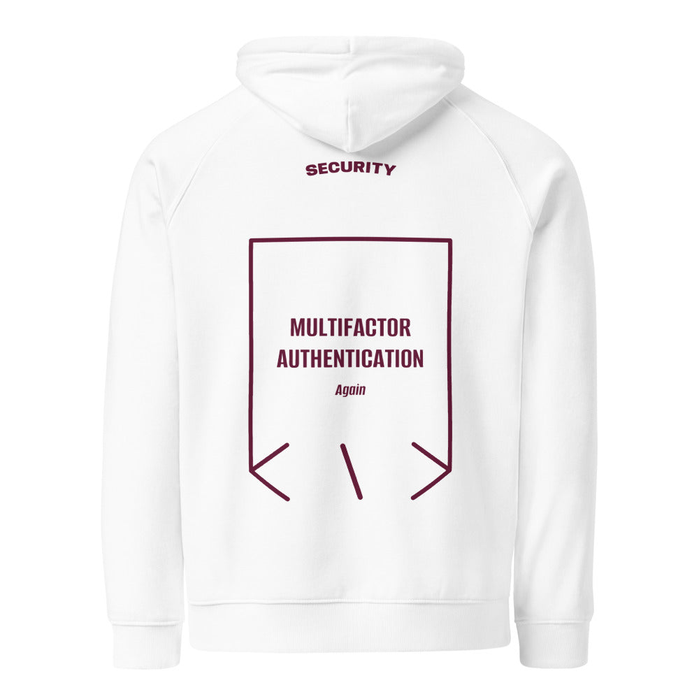 Multifactor Authentication — White Burgundy back mockup