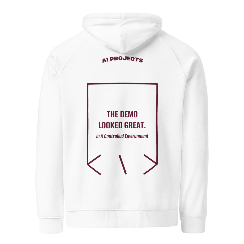 The Demo Looked Great. — White Burgundy back mockup