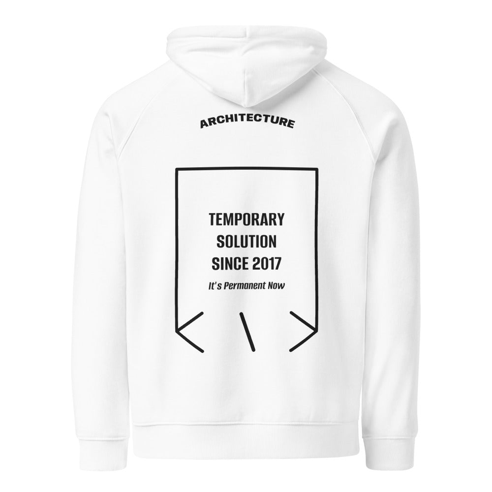 Temporary Solution Since 2017 — White Black back mockup
