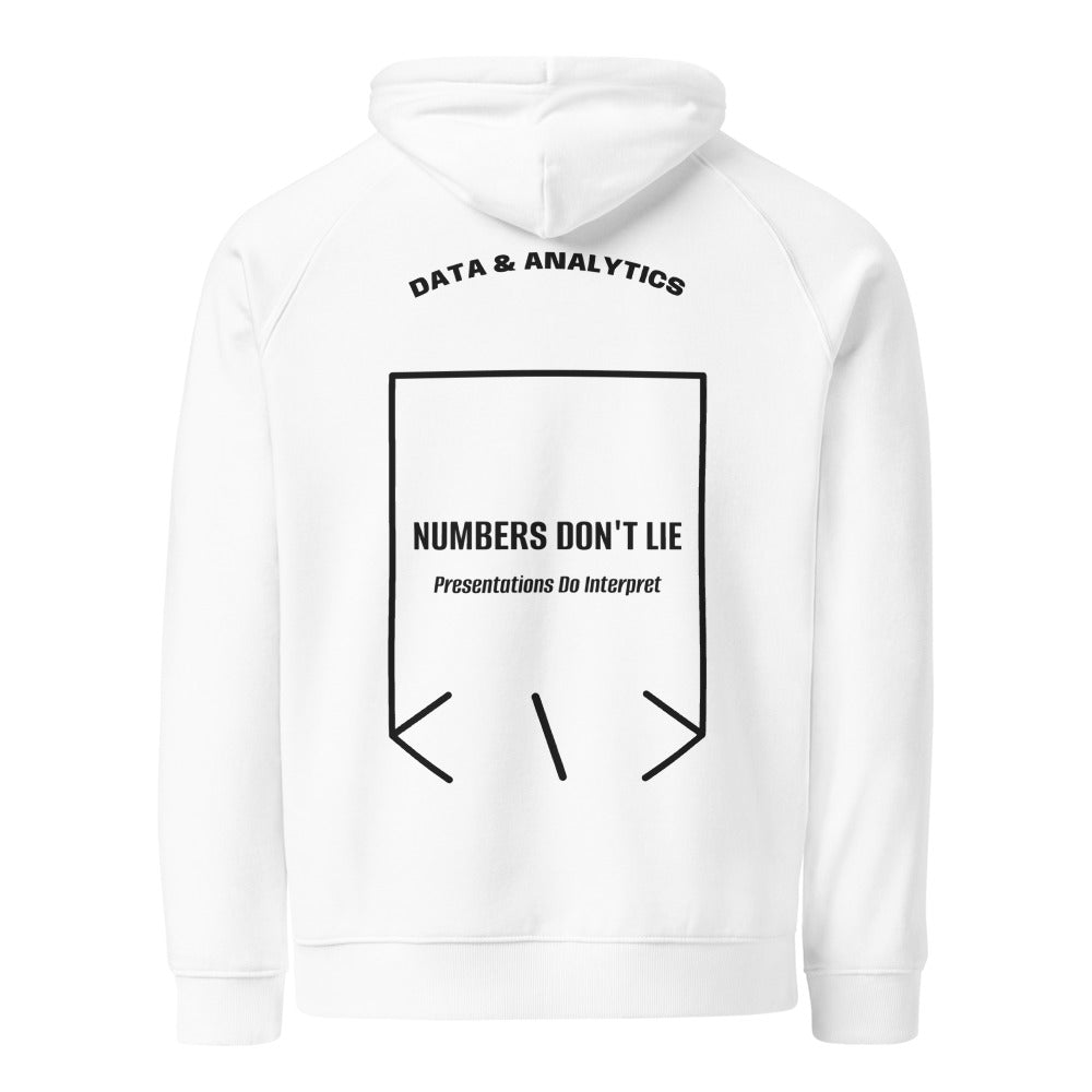 Numbers Don't Lie — White Black back mockup