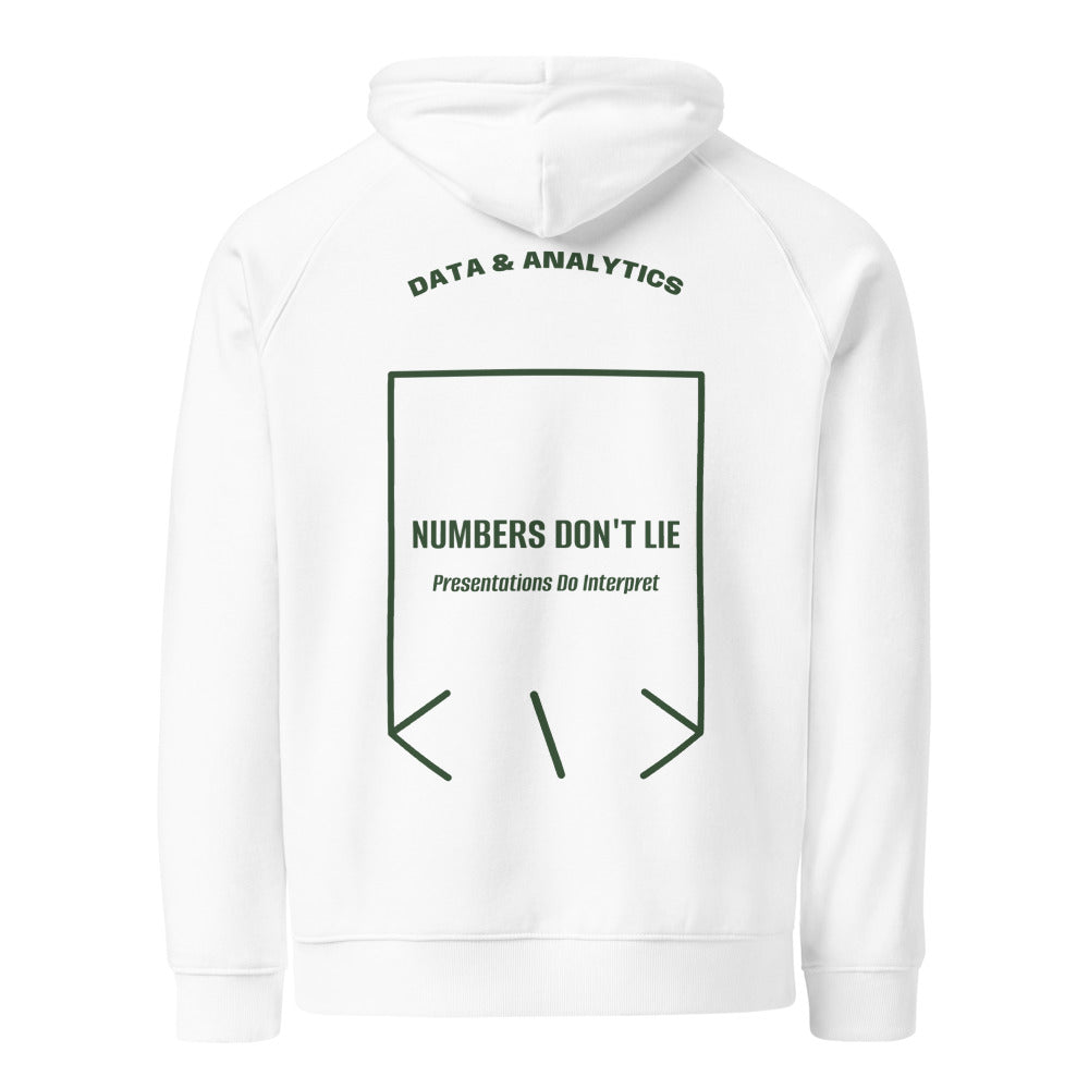 Numbers Don't Lie — White Bottle green back mockup