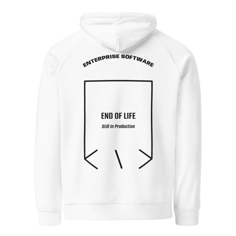 End Of Life — White Black back mockup