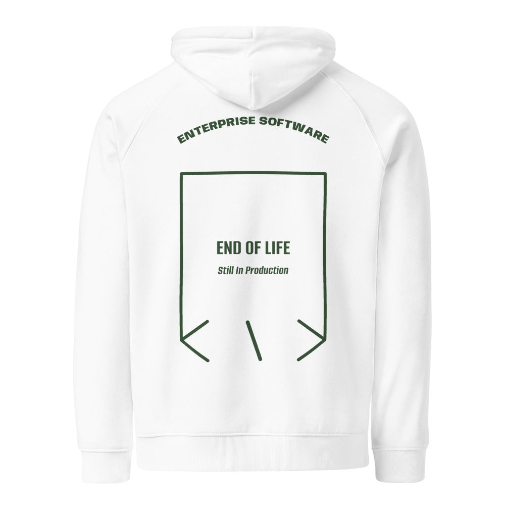 End Of Life — White Bottle green back mockup