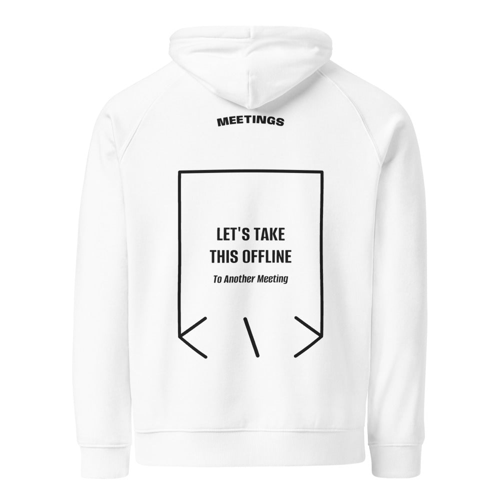 Let's Take This Offline — White Black back mockup