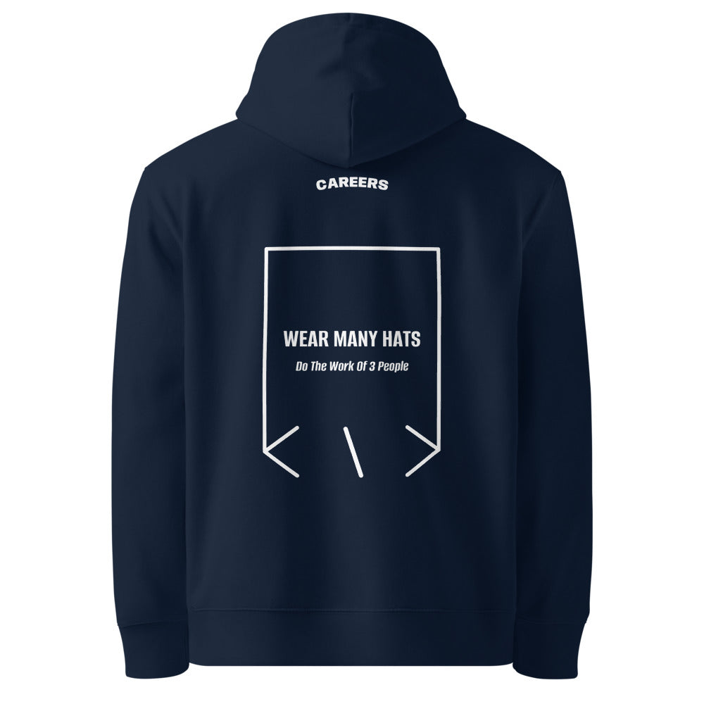 Wear Many Hats — French Navy White back mockup