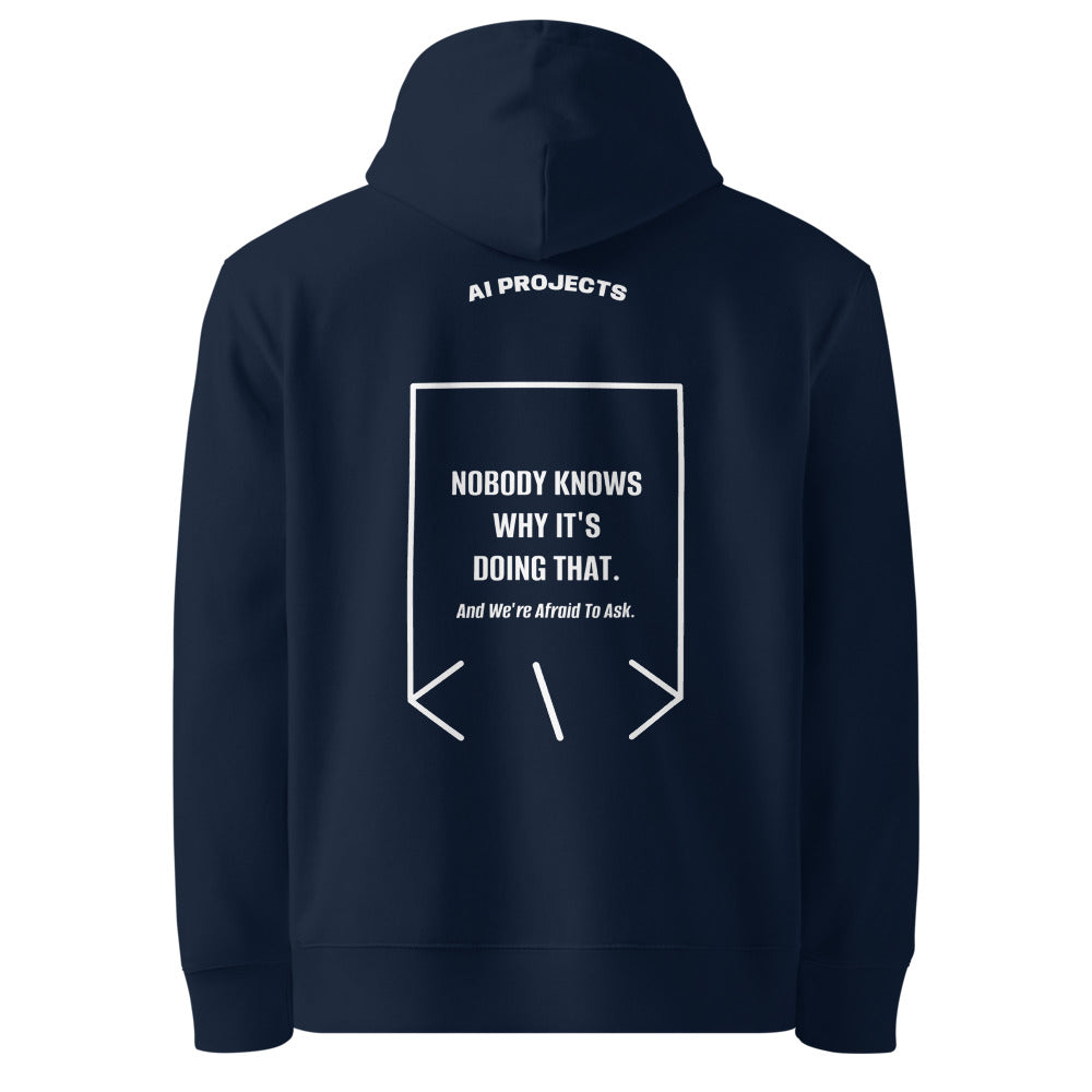 Nobody Knows Why It's Doing That. — French Navy White back mockup