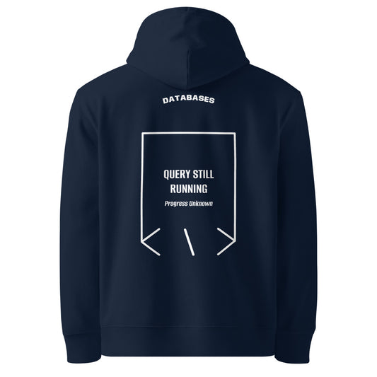 Query Still Running — secondary back mockup