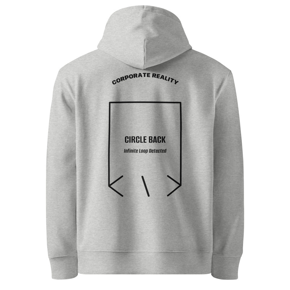 Circle Back — Heather Grey Black back mockup