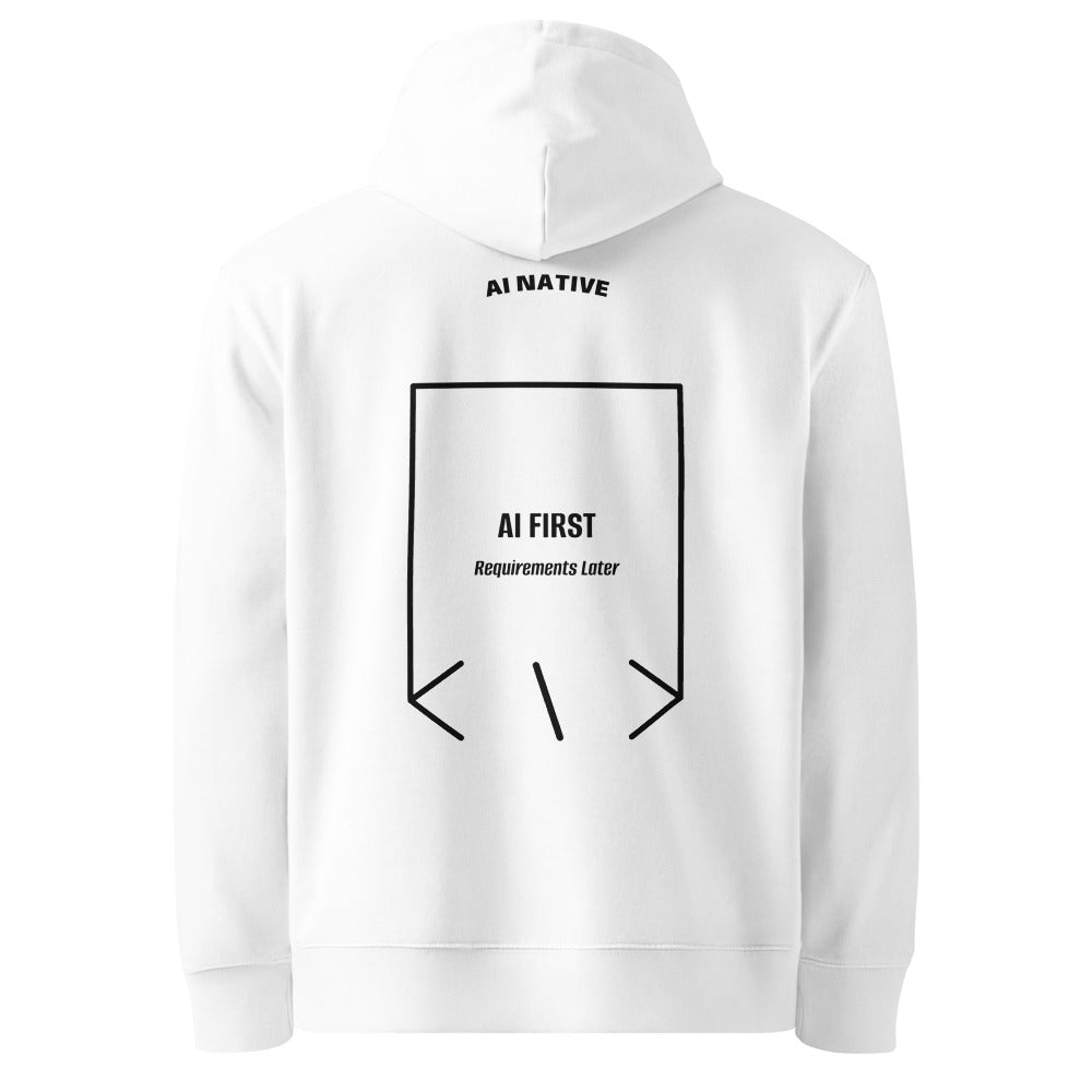 AI First — White Black back mockup