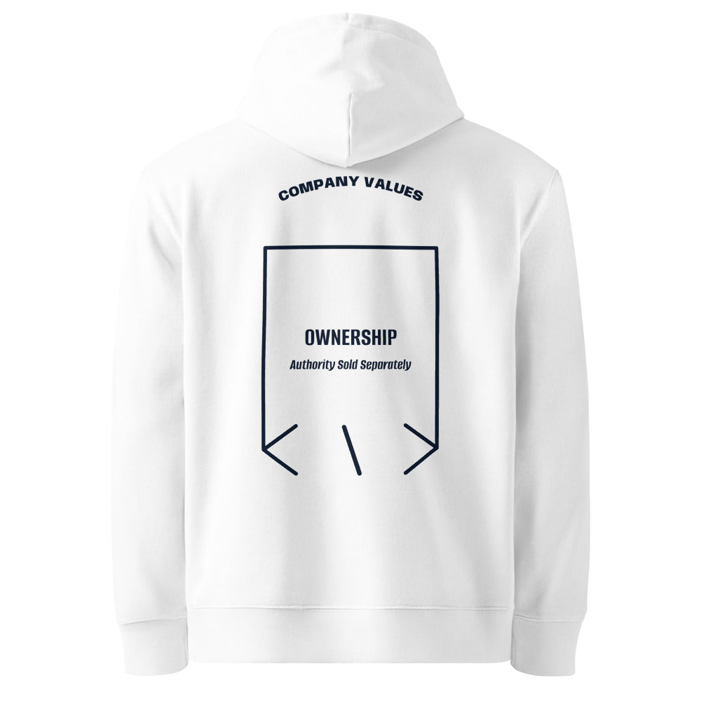 Ownership — White French Navy back mockup