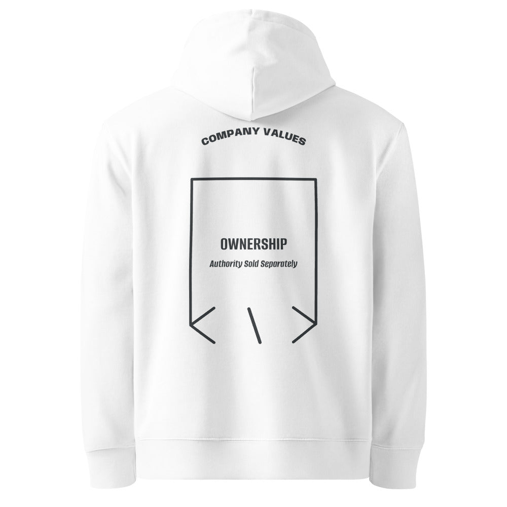 Ownership — White India Ink Grey back mockup