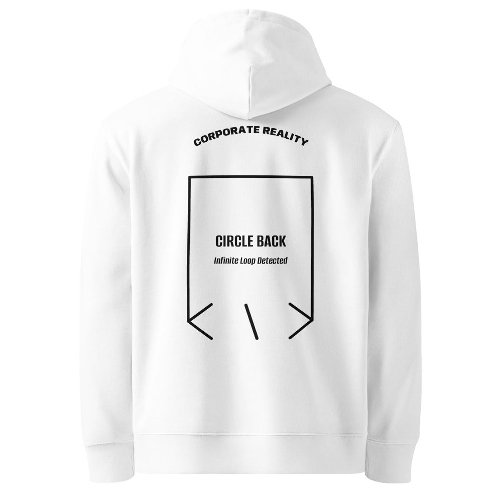 Circle Back — White Black back mockup