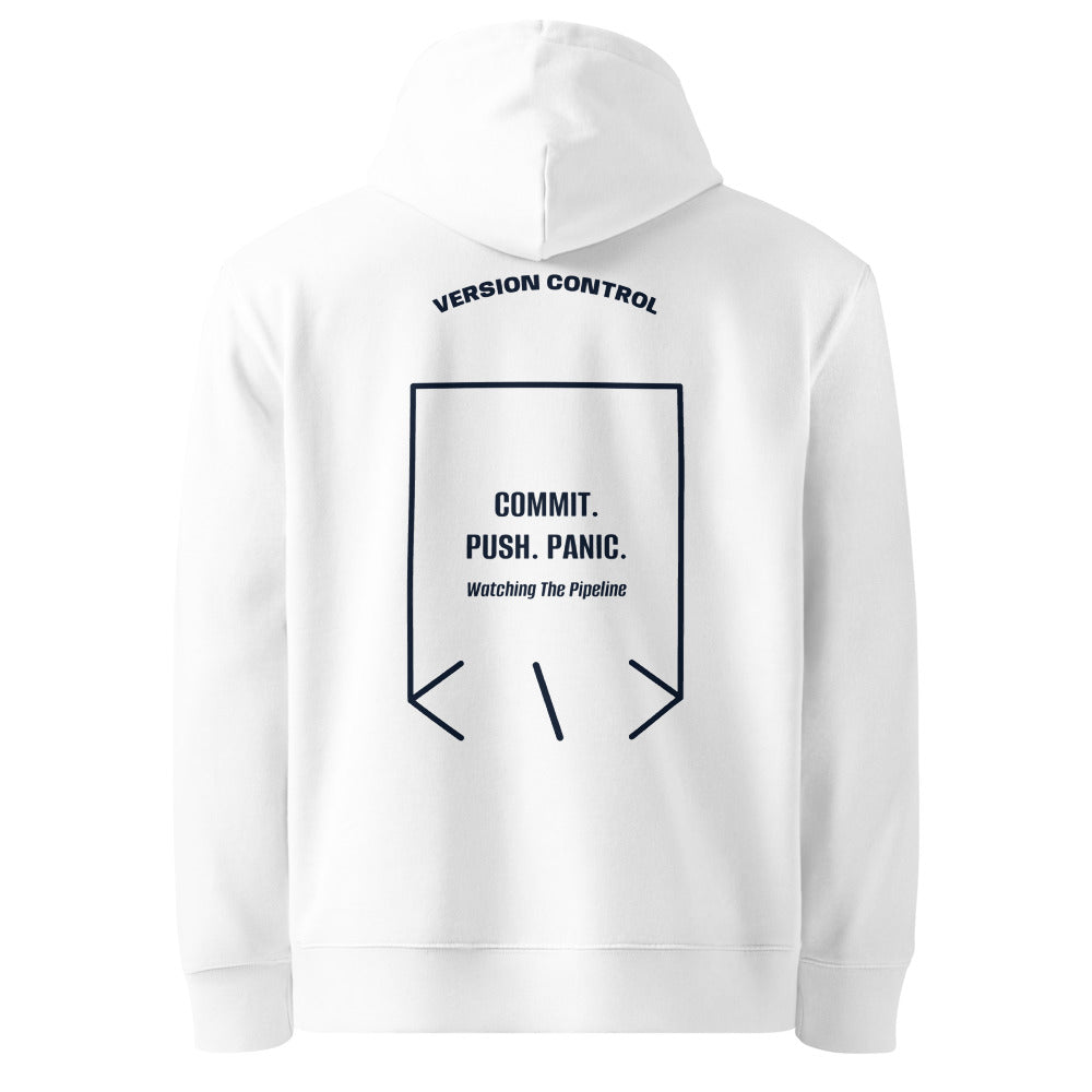 Commit. Push. Panic. — secondary back mockup