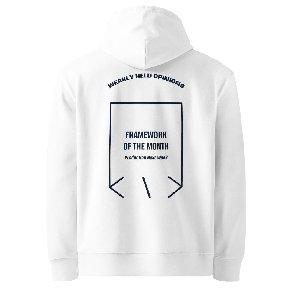 Framework Of The Month — White French Navy back mockup