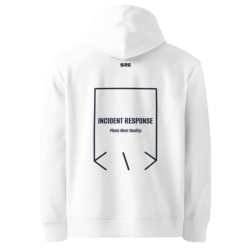 Incident Response — White French Navy back mockup