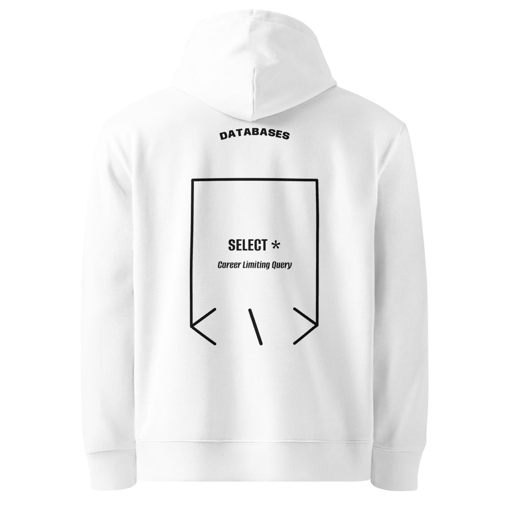 SELECT * — White Black back mockup