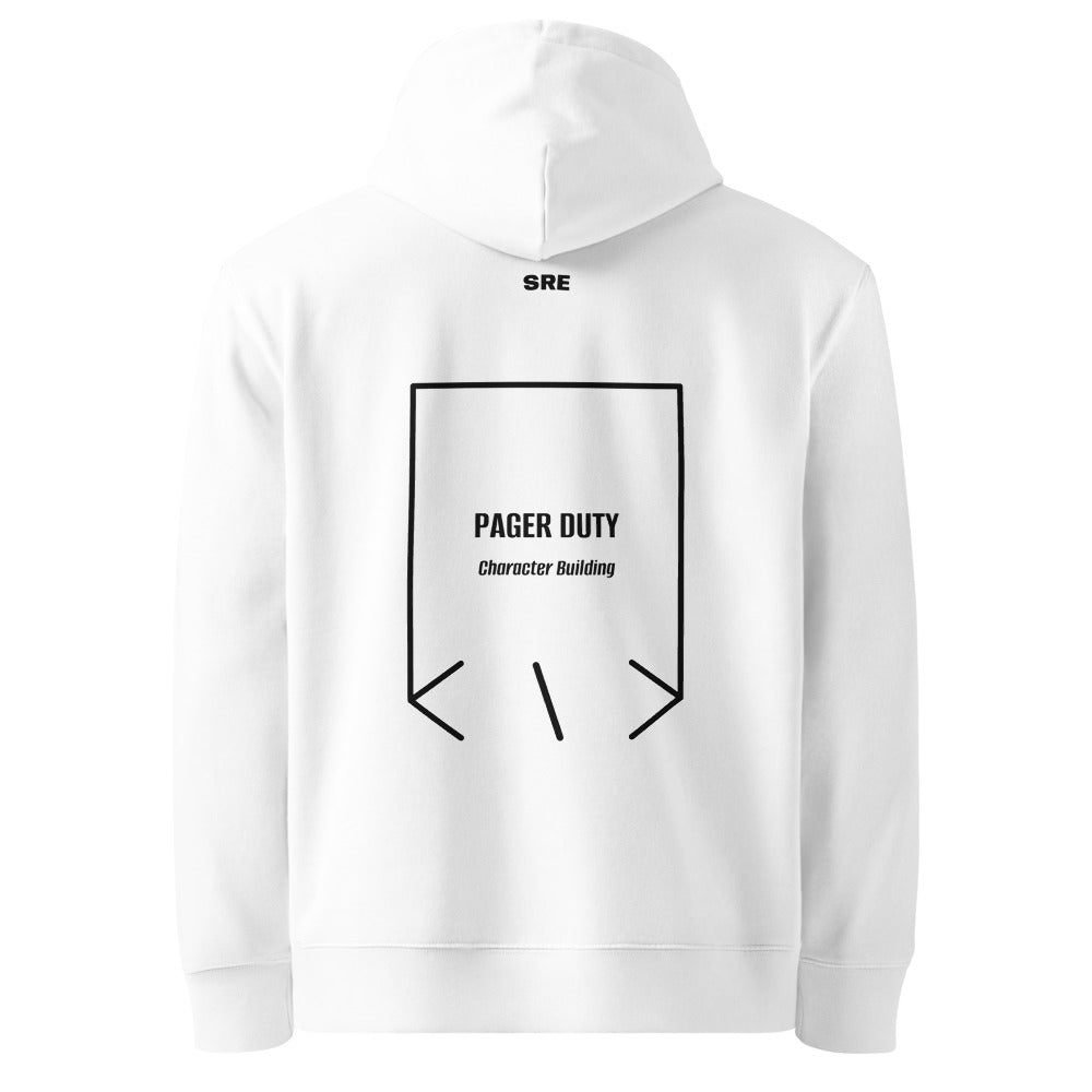 Pager Duty — White Black back mockup