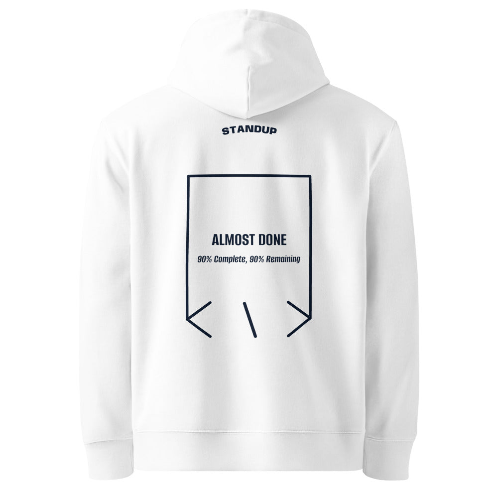 Almost Done — White French Navy back mockup