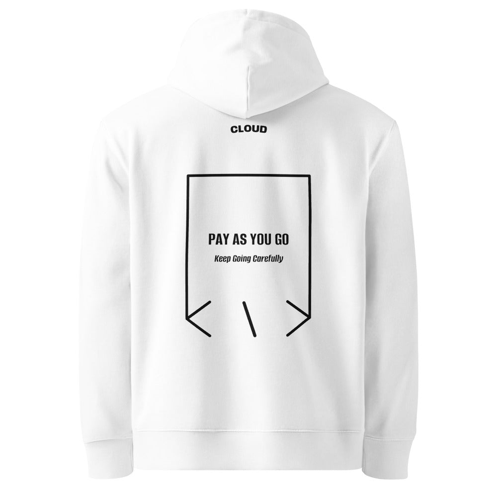 Pay As You Go — White Black back mockup