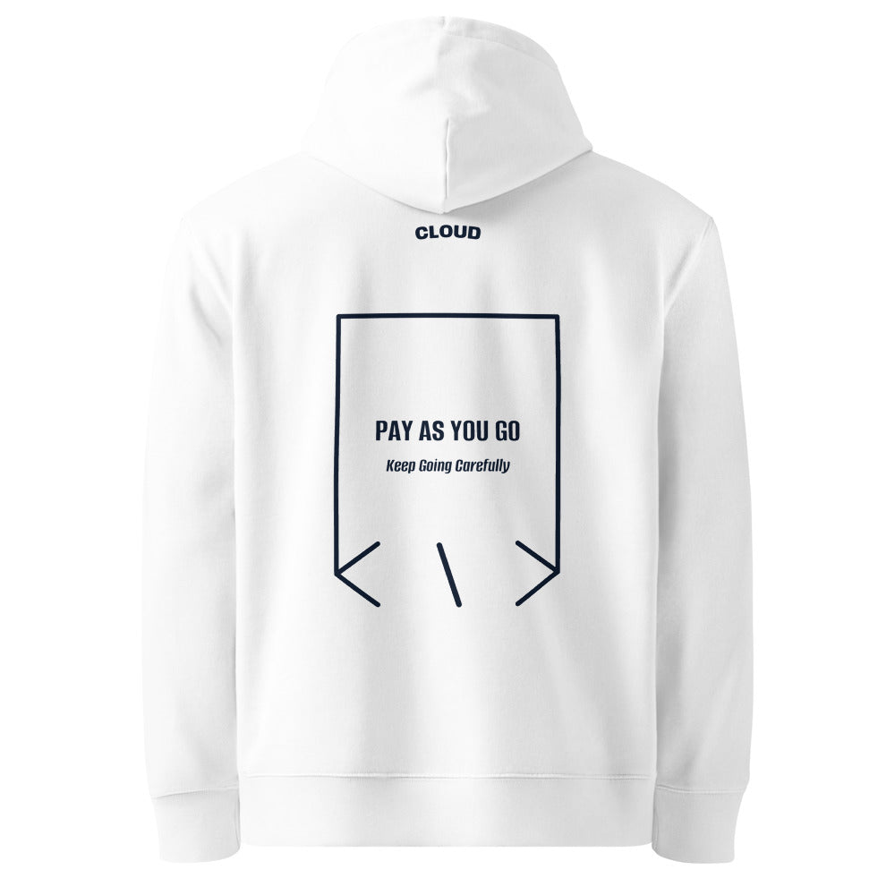 Pay As You Go — White French Navy back mockup