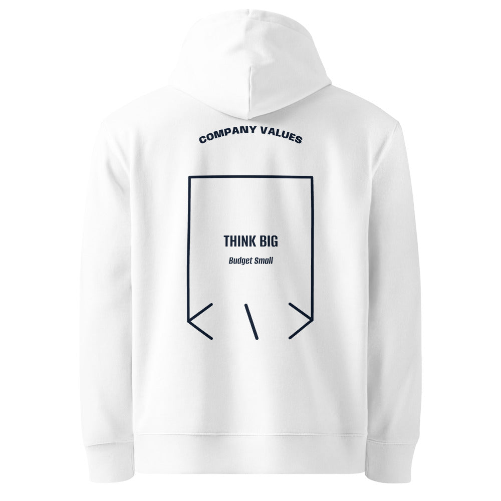 Think Big — White French Navy back mockup
