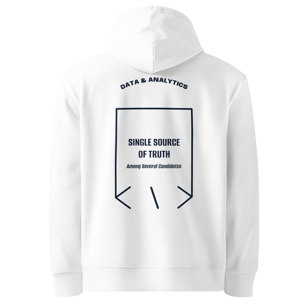 Single Source Of Truth — White French Navy back mockup