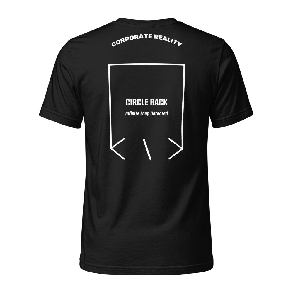 Circle Back — Black White back mockup