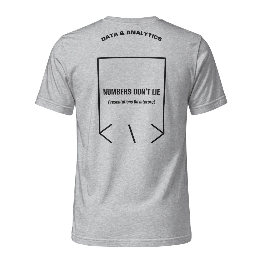 Numbers Don't Lie — Heather Grey Black back mockup
