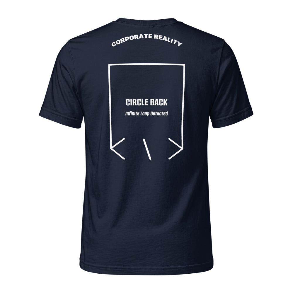 Circle Back — Navy White back mockup