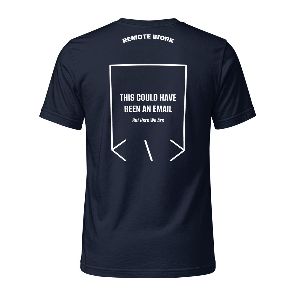 This Could Have Been An Email — Navy White back mockup